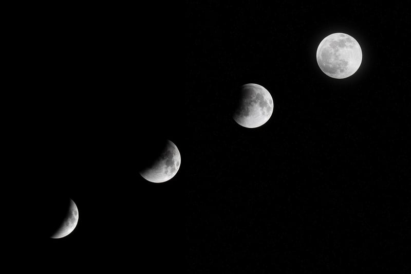 Moon in the night sky